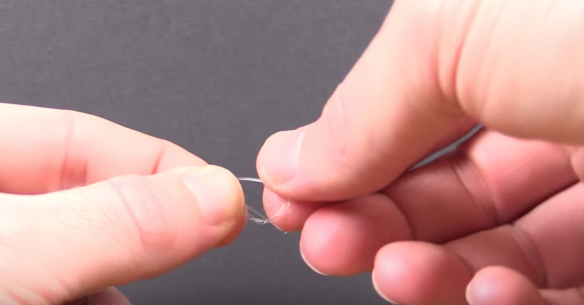 Step 6 of the Rapala Knot