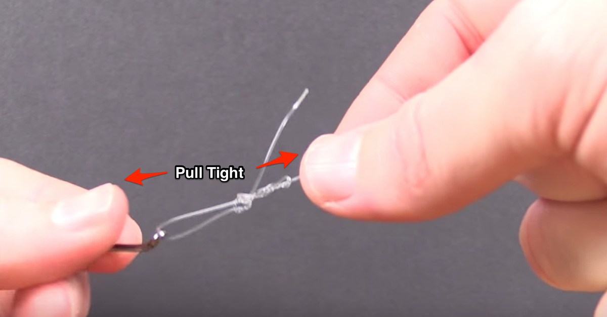 Step 7.1 of the Rapala Knot