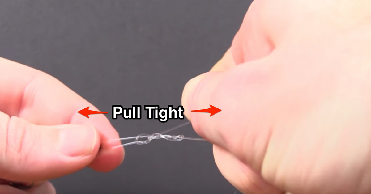 Step 7 of the Rapala Knot