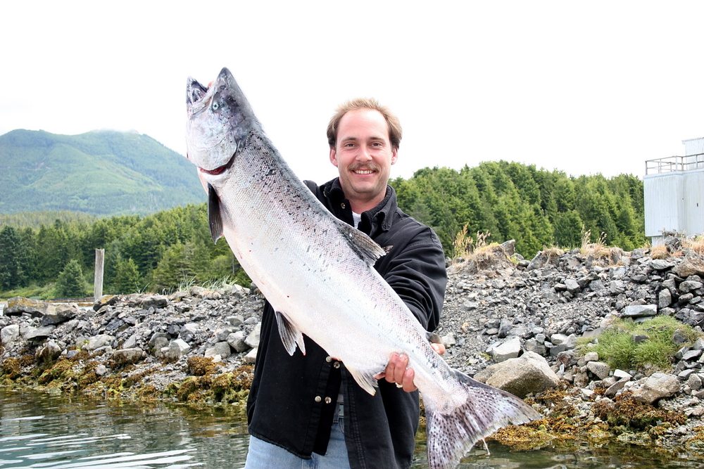 monster fish with fishing guide