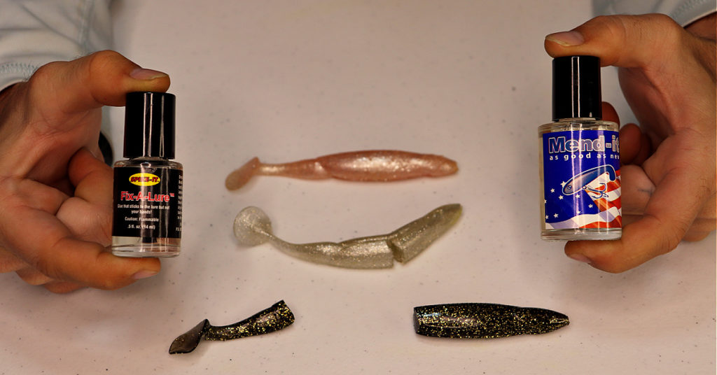 soft plastic lure mend test