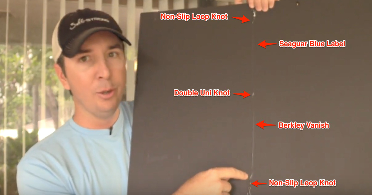 knot strength of leader lines Berkley vs Seagaur