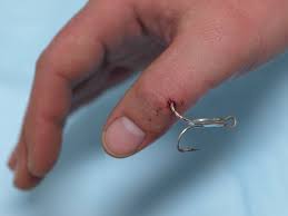 thumb hooked fishing hook