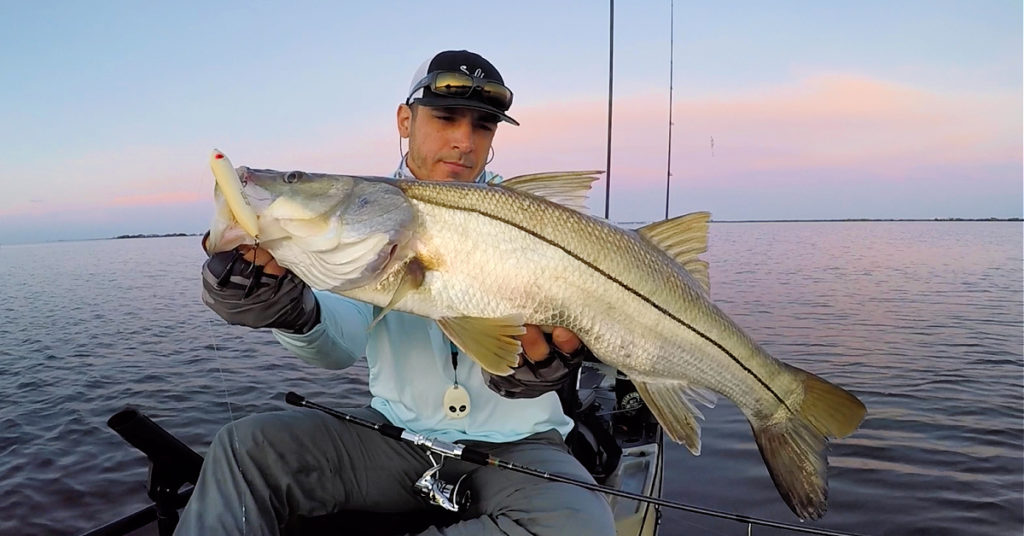 target snook on topwater