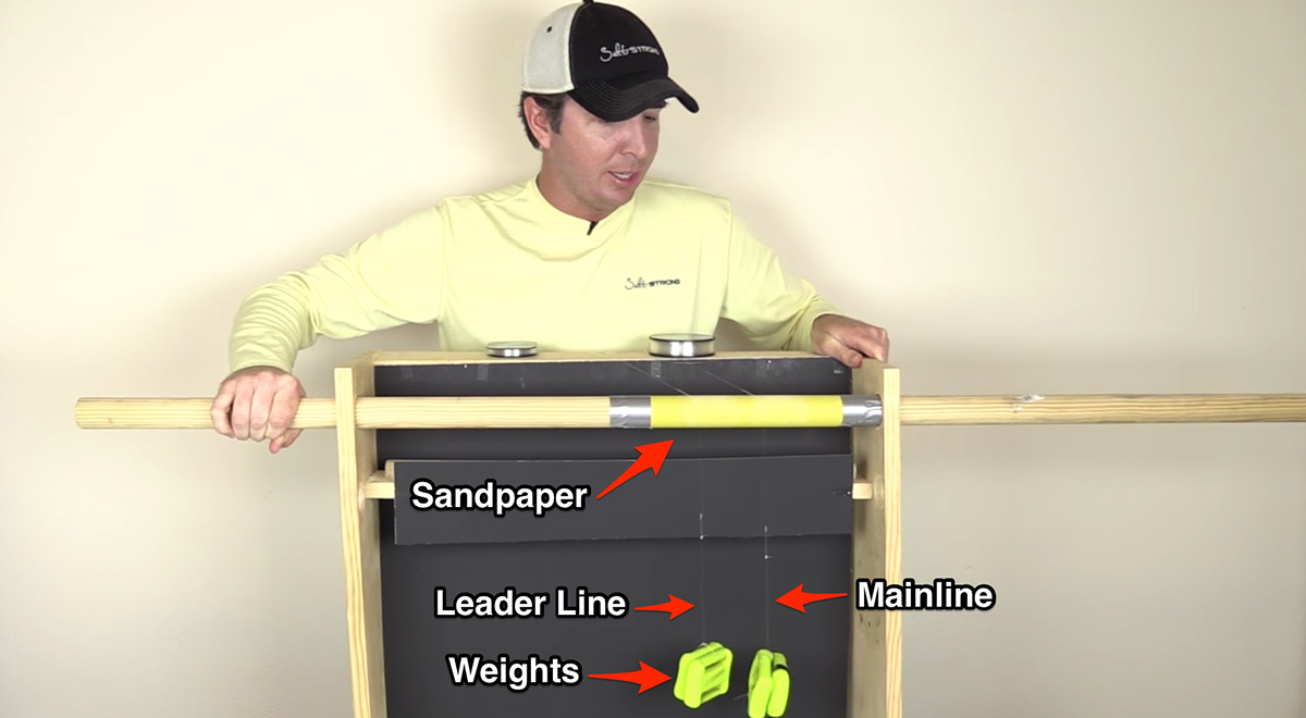 berkley vanish leader line abrasion tests